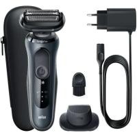 ราคา Braun Series 6 60 N1200 B1300 Electric Shaver for Men Rechargeable Wet Dry Electric Razor with Travel Case (21299663878)