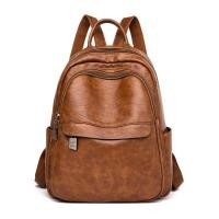 ราคา 2023ใหม่กระเป๋าเป้ผู้หญิงอเนกประสงค์สไตล์วินเทจ คุณภาพสูงกระเป๋าสะพายไหล่สำหรับสตรีกระเป๋าเป้สะพายหลังสำหรับผู้หญิงกระเป๋าเป้เดินทางหนัง (21170876064)