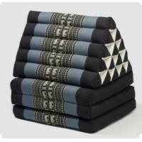 ราคา Three Fold Thai Cushion 50x167x26 cm LxWxH 100 Natural Kapok Filling Foldable Thai Mat with Triangle Cushion Headrest Thai Pillow หมอนขิด หมอนสามเหลี่ยม สิบช่องสามพับ ลายขิดผ้าไทย (20950370762)