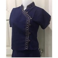 ราคา เสื้อคอจีนป้ายหน้า เสื้อผ้าฝ้ายพื้นเมือง ผ้าพื้นเมือง งานปักมือ จากเชียงใหม่ (20883956517)