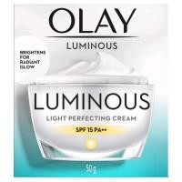 ราคา Olay โอเลย์ ลูมินัส ไลท์ เพอเฟคติ้ง เดย์ครีม กลางวัน SPF 15 PA สูตรผิวโกลว์กระจ่างใส 50 g ลอตใหม่ (21101803826)