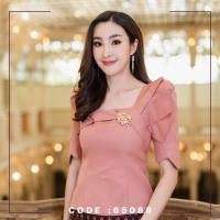ราคา เสื้อผ้าไหม คอเหลี่ยม ช่วงอกระบาย ยกช่อสุดหรูหรา แต่งปลายแขนเว้า เอวปล่อย เสื้อผ้าไหมผู้หญิง สวย เรียบหรู สินค้าคุณภาพ by sunsmile (17593844029)
