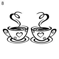 ราคา กาแฟสติ๊กเกอร์ติดผนังสำหรับห้องครัวสติ๊กเกอร์ตกแต่งไวนิลสติ๊กเกอร์ติดผนัง DIY สติกเกอร์ตกแต่งบ้านห้องรับประทานอาหารร้านบาร์ (17271203767)