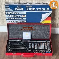 ราคา ชุดบล็อก Euro KingTools 29 ชิ้น ชุด 4 หุน พร้อมประแจแหวนข้าง ปากตาย (21019223921)