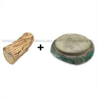 ราคา သနပ ခ ชุดไม้ทานาคาพร้อมหินฝนไม้ สำหรับดูแลผิว ไม้ทานาคา ทานาคา แป้งพม่า ทานาคาพม่า (16560167937)