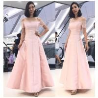 ราคา SALE เดรสออกงาน ชุดราตรียาว สีฟ้า เปิดไหล่ S M L เก็บเงินปลายทาง ชุดราตรี เดรสยาว งานพรอม Prom dress ชุดปาร์ตี้ งานแต่ง (20559828434)