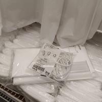 ราคา พร้อมส่ง ผ้าม่านห้องน้ำ ม่านอาบน้ำ สีขาว 180x200 ซม IKEA อิเกีย Shower curtain white (15935394991)