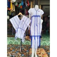 ราคา เสื้อกะเหรี่ยง เสื้อกะเหรี่ยงสวยๆ เสื้อยาวสาวกะเหรี่ยง ผ้าทอ karen dress mamoe dress (20051112006)