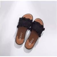 ราคา รองเท้าเเตะ Dolly ทรงระบาย มี 3 สี สไตล์เกาหลี ใส่ได้ทุกโอกาส (17717522988)
