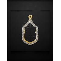 ราคา กรอบพระ กรอบเสมา ล้อมเพชร ขนาด2 7 4 ไม่ลอก ไม่ดำ ไม่เขียว (20613611610)