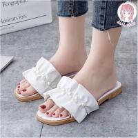 ราคา Sasa Girls Fashion T97 รองเท้าแตะแฟชั่น ผู้หญิง รองเท้าแตะแบบสวม แต่งคาดผ้าจีบประดับมุก หรูหรา สวยงาม ทนทาน (15017587263)