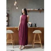 ราคา Lady MADE Kloset ชุดพลีทยาว เดรสยาวสีแดง เดรสลุคหรู เดรสออกงาน LM013 (21129877324)