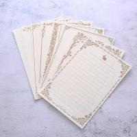 ราคา ขายดีชุดกระดาษเขียนจดหมายญี่ปุ่น8ชิ้นซองกระดาษคราฟท์ย้อนยุค (20672403617)