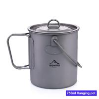 ราคา Widesea Camping Mug ถ้วยไทเทเนียม Tourist บนโต๊ะอาหารปิคนิคเครื่องครัวกลางแจ้งเครื่องครัว Travel ทำอาหารชุดเครื่องครัวเดินป่า (21170401893)