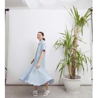 ราคา Behers Roller Rosie Dress เดรสคอปกเชิ้ตระบายด้านล่างผ้าลินินญี่ปุ่น (4897292998)