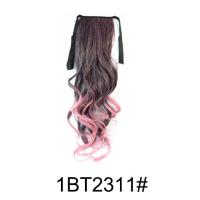 ราคา คลิปผมหางม้าสังเคราะห์ยาวตรงแบบดัดในผมไล่เฉดสีวิกผมสีแดงสีชมพูสีดำสำหรับผู้หญิง (12522061961)