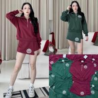 ราคา Sporty club set 490 ฟรีส่ง ชุดเซ็ทสปอร์ตแขนยาว ซิปหน้า สุดคิ้วท์ ดีเทลสกรีนลาย งานสวยมากกก ผ้านุ่มนิ่มใส่สบายสุดๆ รุ่นนี้เป็นกางเกงกระโปรง ทรงป้ายด้านหน้า เอวยืดสม็อคหลัง ใส่ออกมาน่ารักมาก ได้ลุค Spor