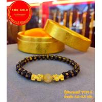 ราคา ข้อมือหินปี่เซี๊ยะทองเเท้ 99 99 หนัก 0 2 กรัม จี้ทองแท้มีใบรับประกันสามารถขายได้ (20212957670)