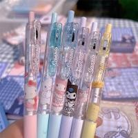 ราคา 1 PC Sanrio GEL ปากกา Kawaii Hello Kitty Cinnamoroll Kuromi Melody นักเรียนเครื่องเขียนเขียนวาดปากกา 0 5 สีดำปากกาสอบ (20509137102)