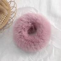 ราคา ยางรัดผมเด็กผญ ยางรัดผมโดนัทติดหูกระต่าย ยางรัดผมประดับขนนุ่ม สีพาสเทล หวาน ยางมัดผม ACFUNY (20742605270)