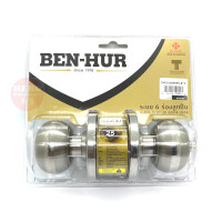 ราคา ลูกบิดประตู ยี่ห้อ ฺBEN HUR รุ่น BHC1000 ระบบ 6 ร่องลูกปืน ผลิตในไทย พร้อมกุญแจ 3 ดอก สำหรับห้องทั่วไป ลูกบิดประตู BENHUR คุณภาพดี (16710655852)