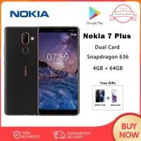 ราคา Nokia 7 Plus สมาร์ทโฟนแอนดรอยด์4GB แรม64GB ROM Snapdragon 660 Octa Core 6 0 Display Dual SIM การ์ดศัพท์มือถือ (20487649594)