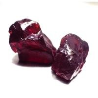 ราคา พลอยแท้ธรรมชาติ 100 โรโดไลท์ Rhodolite พลอยก้อนแท้ ไม่เผา แดงอมม่วง 23 35 กะรัต (20231442758)