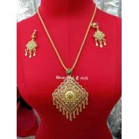 ราคา ชุดเซ็ทเครื่องประดับ สร้อยคอพร้อมต่างหู งานลงยา เครื่องประดับชุดไทย รุ่น 0014 (14268136085)