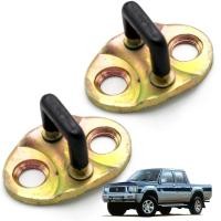 ราคา แป้นรับกลอนประตู กลอนประตูรถยนต์ สีเหลือง จำนวน 2ชิ้น ซ้ายและขวา Mitsubishi L200 Cyclone มิตซูบิชิ ไซโคลน 2 ประตู 4ประตู รถกระบะ สินค้าราคาถูก คุณภาพดี Plate Assy Door Lock Striker Latch (1212374060)