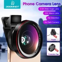 ราคา DoomHot เลนส์ติดกล้องโทรศัพท์โทรศัพท์มือถือเลนส์กล้องถ่ายรูปสมาร์ทโฟน0 6X เลนส์ติดกล้องโทรศัพท์เลนส์โทรศัพท์มือถือเลนส์มุมกว้างพิเศษ20X เลนส์ความละเอียดสูงเลนส์ไมโครมาก4K 2 IN 1เลนส์หนีบสำหรับการถ่ายภ