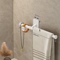 ราคา YULANNIA สีดำสีดำ 1ชิ้นค่ะ ที่แขวนผนัง อุปกรณ์เสริมในห้องน้ำ กาวในตัว ไม่มีการเจาะรู ที่แขวนผ้าเช็ดตัว ชั้นเก็บของชั้น ราวแขวนผ้าเช็ดตัว ที่แขวนผ้าเช็ดตัว (20463139888)