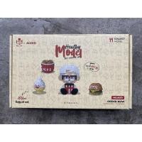 ราคา ตัวต่อนาโนไซส์ L Pan Nie x Mard 6030 6032 6040 6041 Happy Fat Nerd Fast Food Set McDonald KFC Starbucks Shabu (15990609494)