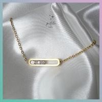 ราคา petite by PRAKYRE Diamond Flow Bar Bracelet สร้อยข้อมือสีทองบาร์เพชรกลิ้ง เรียบหรู มินิมอล (20657802275)