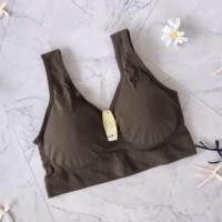 ราคา Sport bra สปอร์ตบราไซส์ใหญ่แบบมีตะขอหลัง ผ้านุ่มใส่สบาย เสื้อชั้นในคนอ้วน สปอตบรา สาวอวบใส่ได้ บราไร้โครง สปอร์ตบราบิ๊กไซส์ (19987221574)