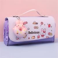 ราคา ANQII น่ารัก แบบพกพา กระเป๋านักเรียน น่ารัก กระเป๋าใส่ปากกา กระเป๋าใส่ดินสอลายแมว กล่องดินสอใหญ่ สองชั้น (15582663682)