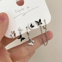ราคา 17km gold silver earrings for women butterfly crystal star heart camelia flower bow set for best friends jewelry (20469265611)
