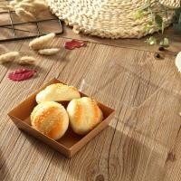 ราคา กล่องเค้ก กล่องแซนวิชฝาใส แพ็ค 10 100 ใบ มีฝาพลาสติกครอบแข็งเเรง กระดาษเคลือบมัน กล่องขนมหน้าใส เค้กลาวา เค้กปอนด์ กล่องขนมกระดาษ (18085045821)