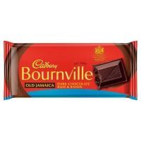 ราคา Cadbury Bournville dark chocolate rum raisin 100g (16467619249)