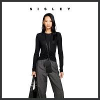 ราคา Sisley T เสื้อเชิ๊ต L S สำหรับผู้หญิง NERO 3MNSLM001 (21282590755)