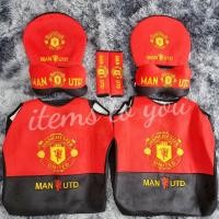 ราคา ชุดหุ้มเบาะรถยนต์ ลายแมนยู สีแดงตัดเบาะนั่งสีดำ คลุมยาวถึงเบาะนั่ง ผ้ากำมะหยี่ปักลาย (17214456809)