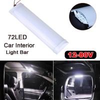 ราคา ไฟ LED ติดภายในรถ12V 80V ไฟติดเพดาน72LED รถพ่วงเรือบรรทุกสินค้าหลอดไฟ LED สำหรับอุปกรณ์เสริมรถยนต์รถตู้รถยนต์ (21170792381)