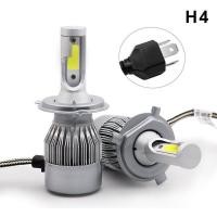 ราคา ไฟหน้าLED 1คู่ รุ่นC6ขั้วH1 H3 H4 H7 H8 H9 H11 9005 HB3 9006 HB4 36w 9V 36V 3600LM C6 6000K แสงสีขาว (19270243459)