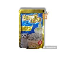 ราคา Super Cat 1 ซอง อาหารเปียกแมว เพิ่มทอรีน โอเมก้า3 ดีต่อสุขภาพ ซอง70g (19936163292)