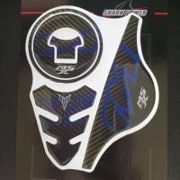 ราคา กันรอยถัง บวก กันรอยฝาถังน้ำมัน สำหรับ Honda MSX125 สีน้ำเงิน เคฟล่า งานสวย (19365154433)