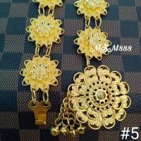 ราคา เข็มขัดชุดไทย สีเงินทอง เครื่องประดับชุดไทย ใส่ได้ทั้งเด็กและผู้ใหญ่ ความยาวโดยประมาณ 39 40 นิ้ว สามารถปรับขนาดได้ (17282425526)