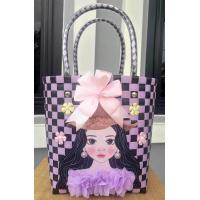 ราคา กระเป๋าสาน กระเป๋าสานสวยๆ กระเป๋าสานเก๋ๆ กระเป๋าสานไฮโซ dark periwinkle สวยเก๋ งานสวยมากๆ (21291945488)