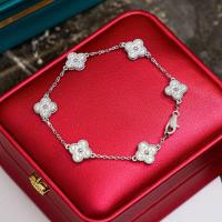 ราคา 6ลวดลาย Mini Full Diamonds Pave Luck Four Leaf Clover Sweet Link Bracelet 18K White Gold Plated On 925 Silver Not Rust Not Fade (16250947339)
