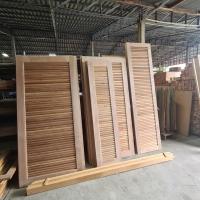 ราคา ประตูไม้เกล็ดตลอด ขอบไม้ตะแบก เกล็ดไม้แคนทอง ทนมาก (20185962596)