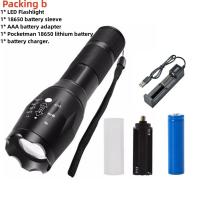 ราคา ไฟฉาย LED T6 XML lled แสงแฟลชซูมไฟฉาย linterna ใช้แบตเตอรี่18650ตั้งแคมป์กลางแจ้งกลยุทธ์ไฟฉายที่มีประสิทธิภาพ (21171239665)