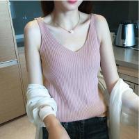 ราคา ZOEY เสื้อแฟชั่นผญ เสื้อไหมพรม เสื้อแขนกุดคอวี เสื้อกล้ามสไตล์เกาหลี ผ้ายืด เกรดA ใส่สบาย เซ็กซี่ (15459247398)